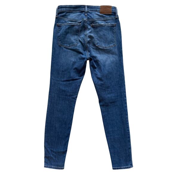 J. Crew Mercantile Jeans Women's Sz 28 Blue Skinny Ankle Distressed Grunge - Picture 12 of 14